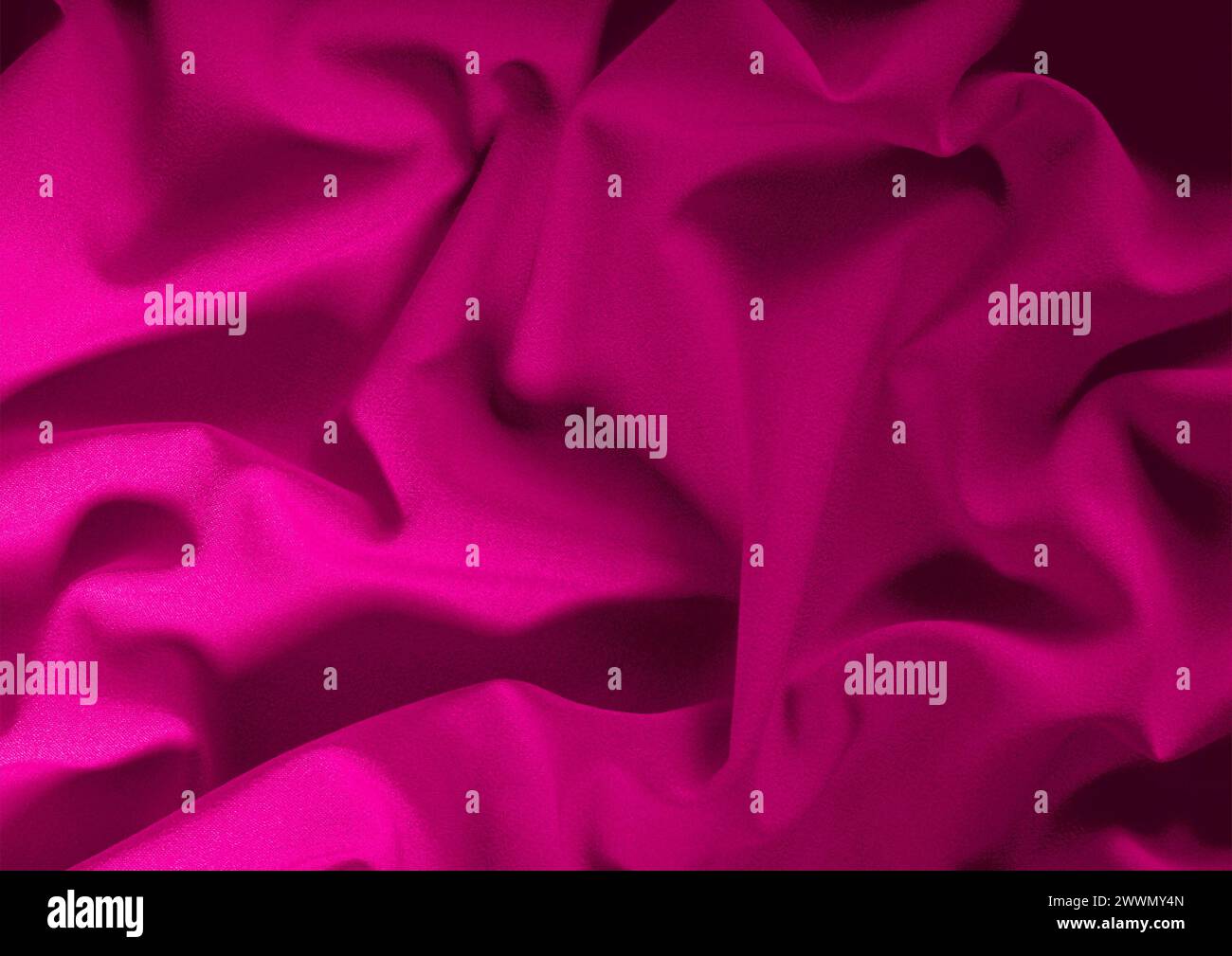 Vista ravvicinata con motivo in tessuto rosso, sfondo del materiale tessile Foto Stock