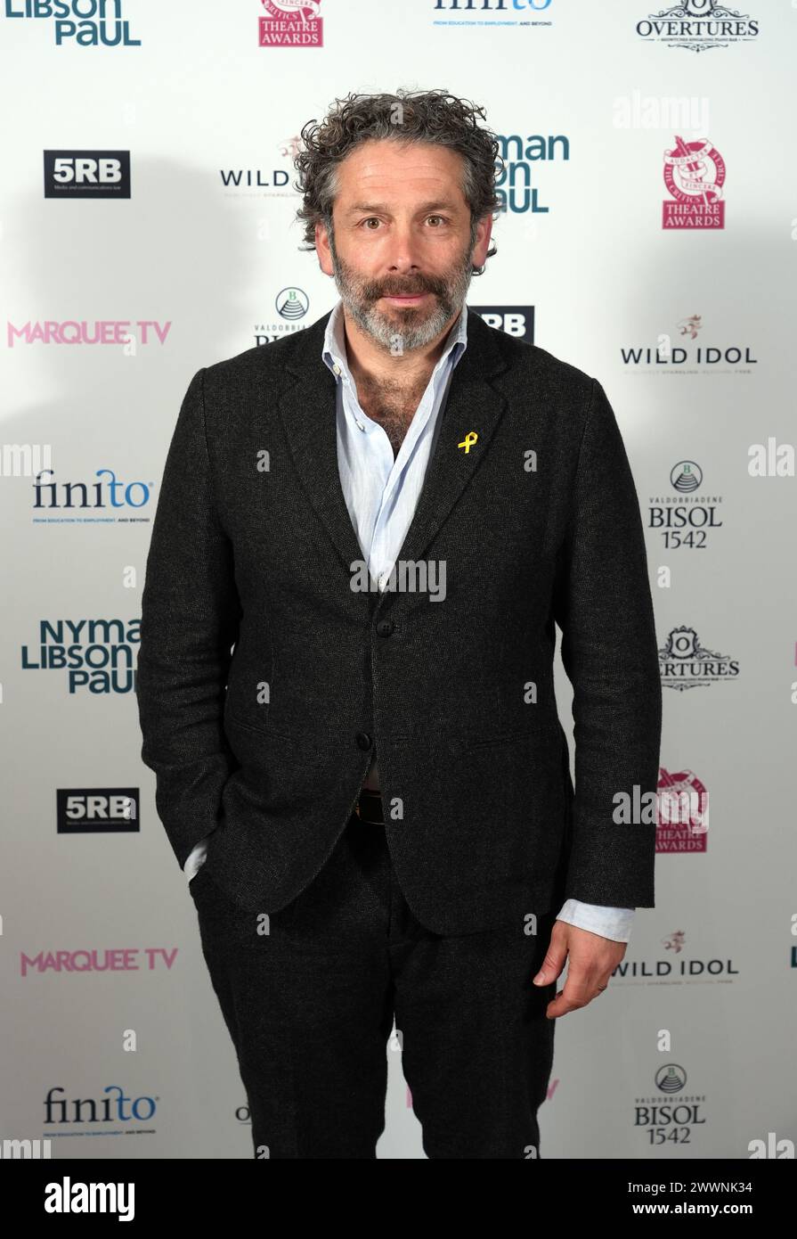 Elliot Levey all'annuale UK Critics' Circle Theatre Awards, al Soho Place di Londra. Data foto: Lunedì 25 marzo 2024. Foto Stock