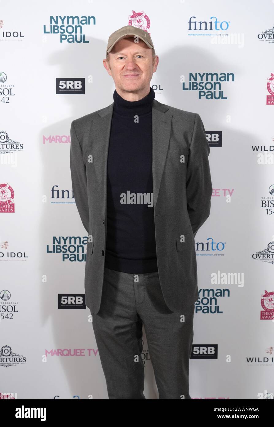 Mark Gatiss all'annuale UK Critics' Circle Theatre Awards, al Soho Place di Londra. Data foto: Lunedì 25 marzo 2024. Foto Stock