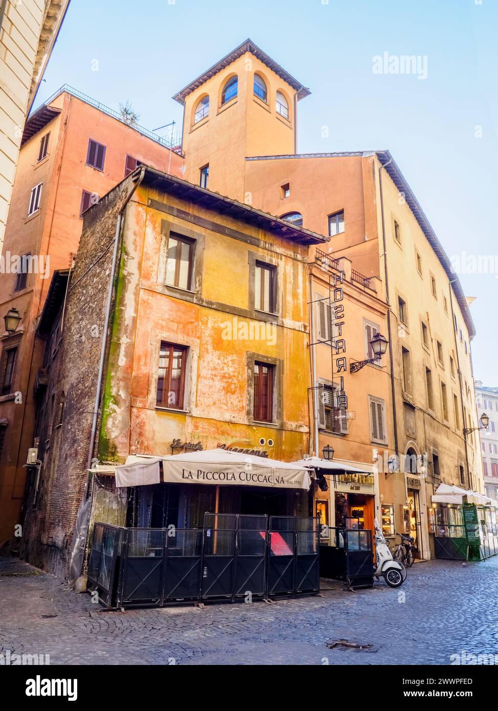 Taverna "la piccola Cuccagna" vicino a piazza Navona - Roma, Italia Foto Stock