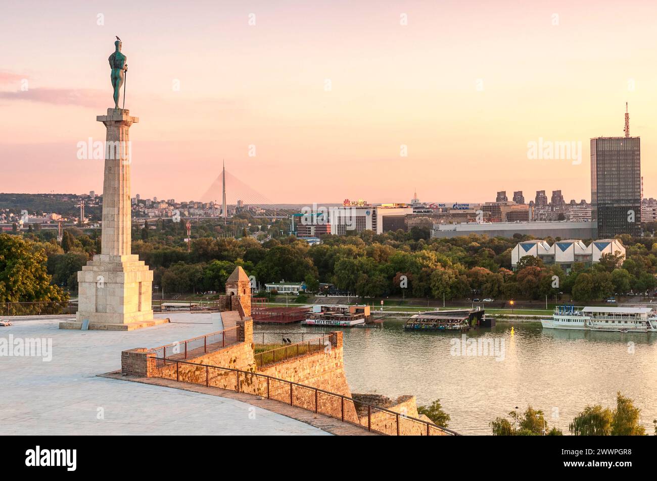 Città di Beograd - città di Belgrado in Serbia Foto Stock