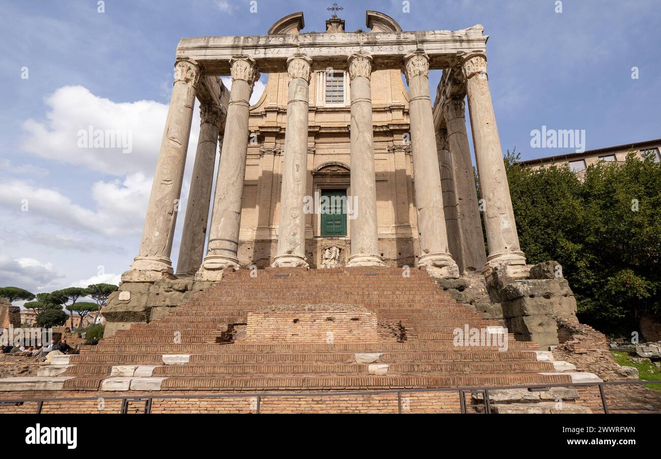 Foro Romano, Roma, Italia Foto Stock