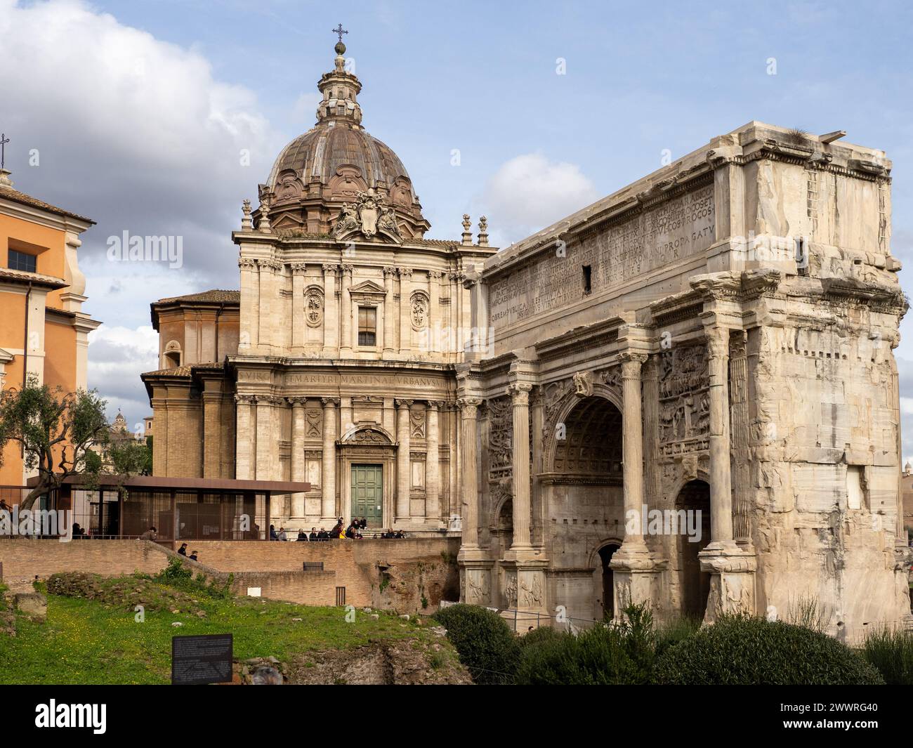 Foro Romano, Roma, Italia Foto Stock