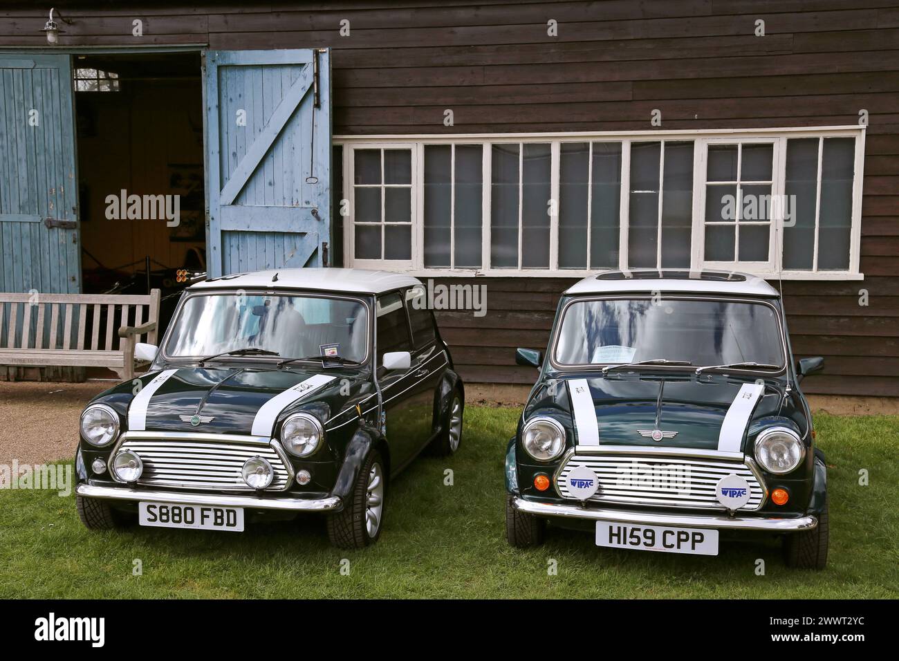 Rover Mini Cooper RSPs (1990), Mini Day, 24 marzo 2024, Brooklands Museum, Weybridge, Surrey, Inghilterra, Regno Unito, Europa Foto Stock