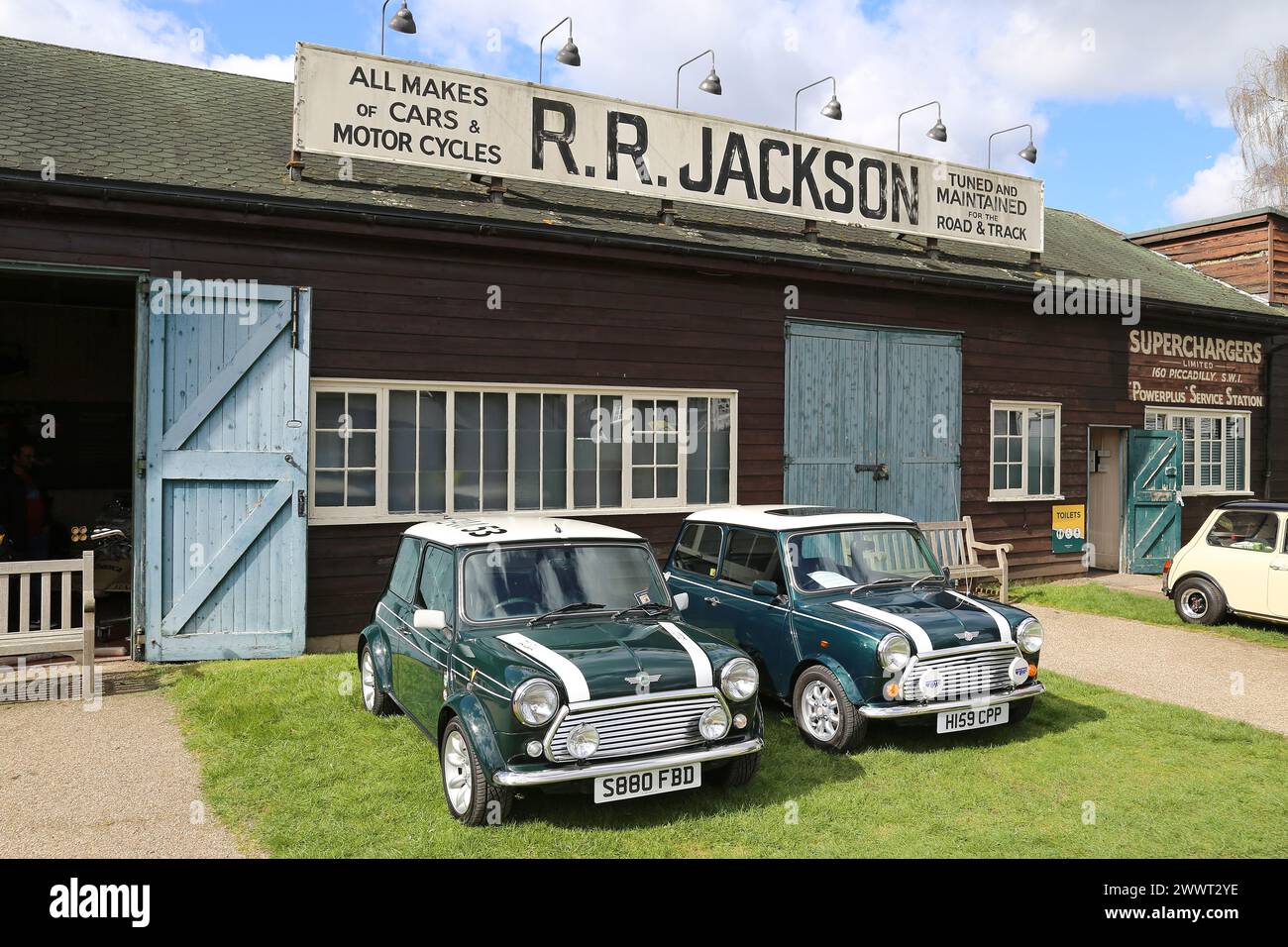 Rover Mini Cooper RSPs (1990), Mini Day, 24 marzo 2024, Brooklands Museum, Weybridge, Surrey, Inghilterra, Regno Unito, Europa Foto Stock