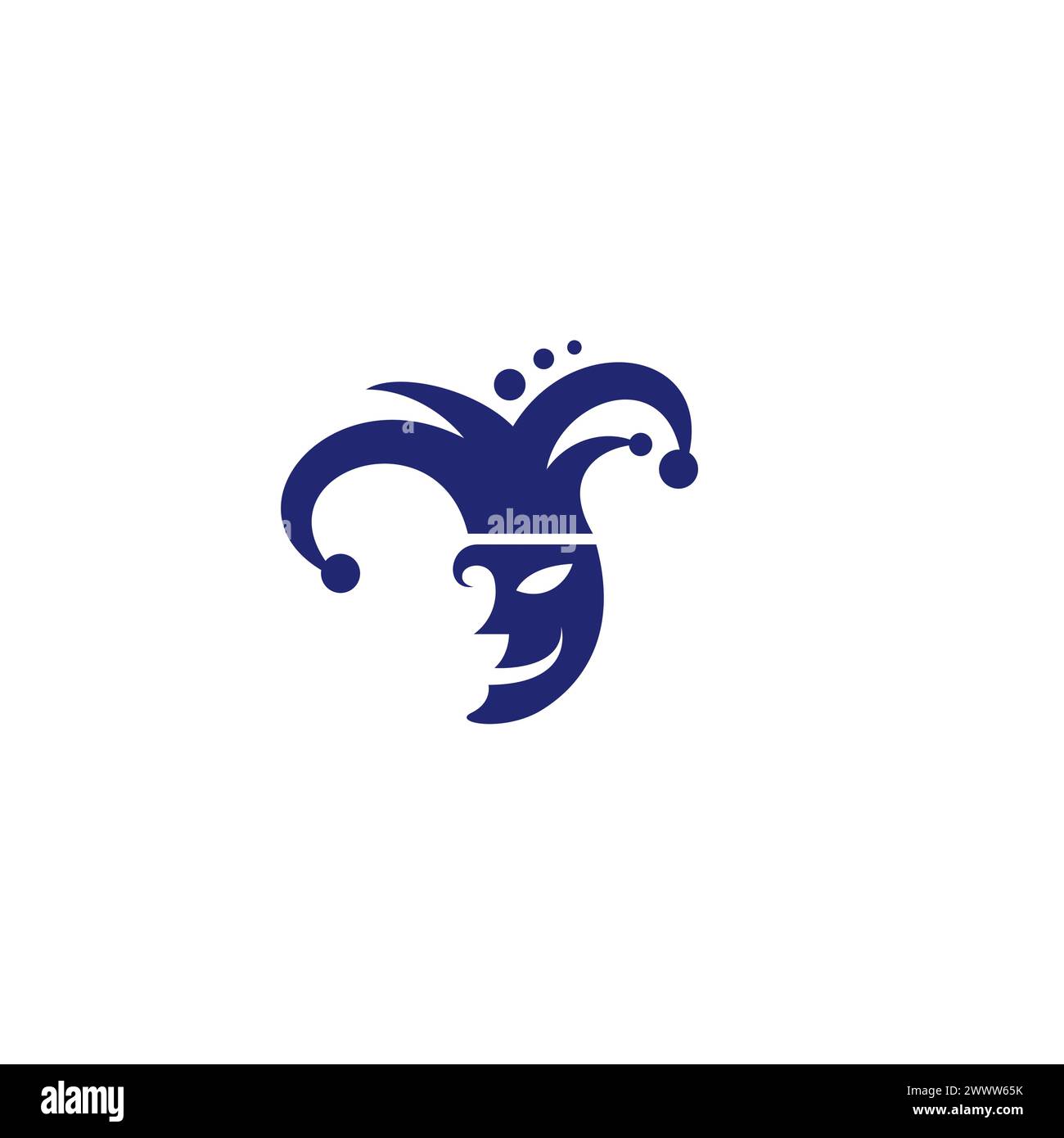 Illustrazione vettoriale del logo Joker Illustrazione Vettoriale