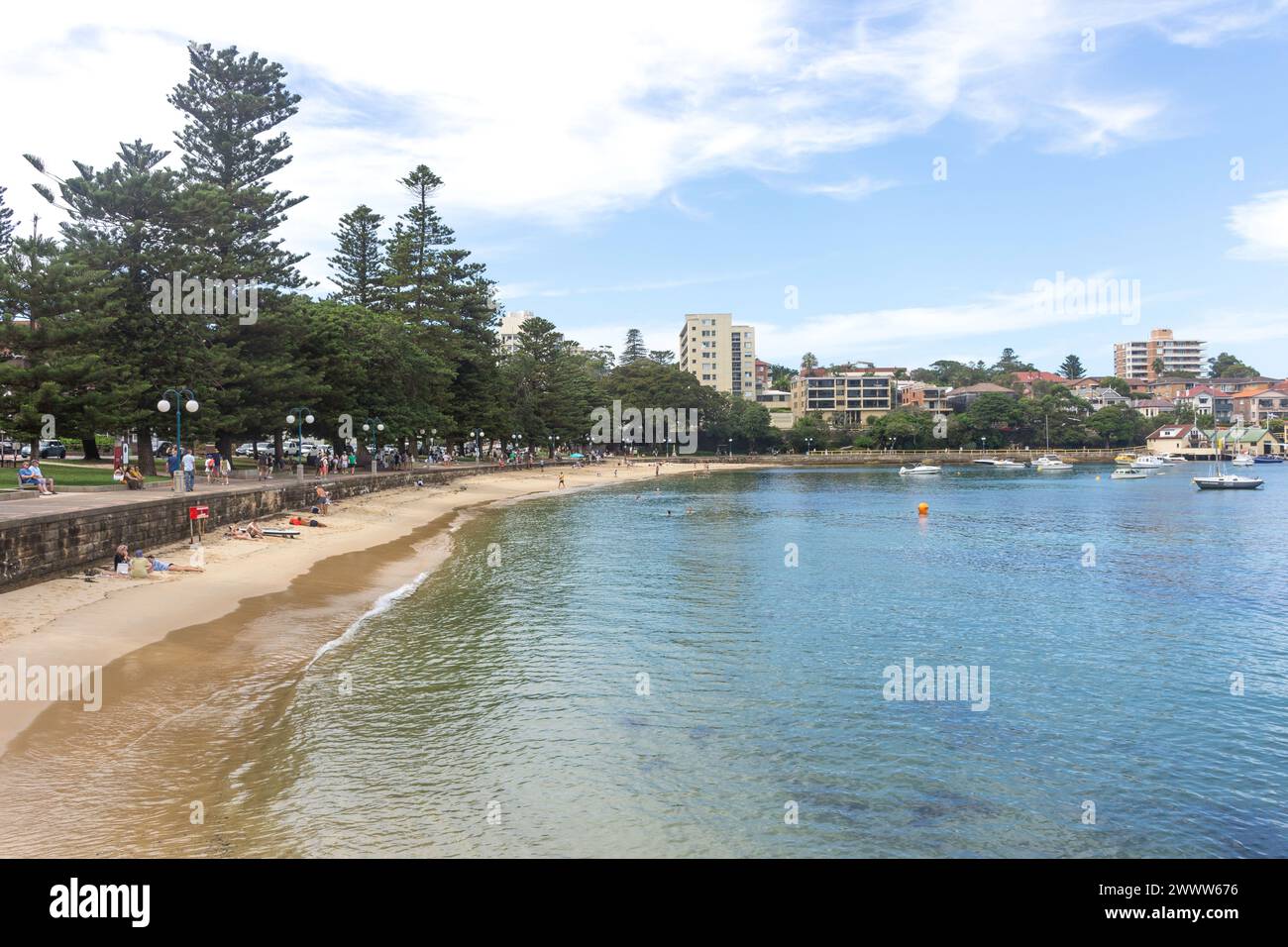 East Manly Cove Beach, Manly, North Sydney, Sydney, New South Wales, Australia Foto Stock