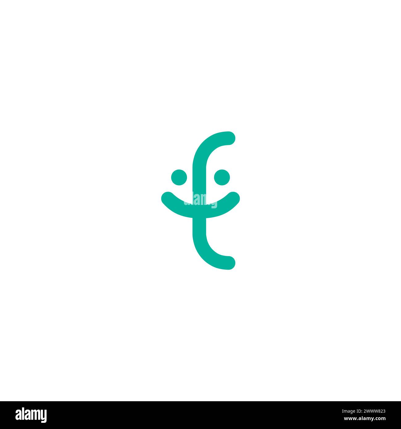 Logo TC Smile. Icona sorriso Illustrazione Vettoriale