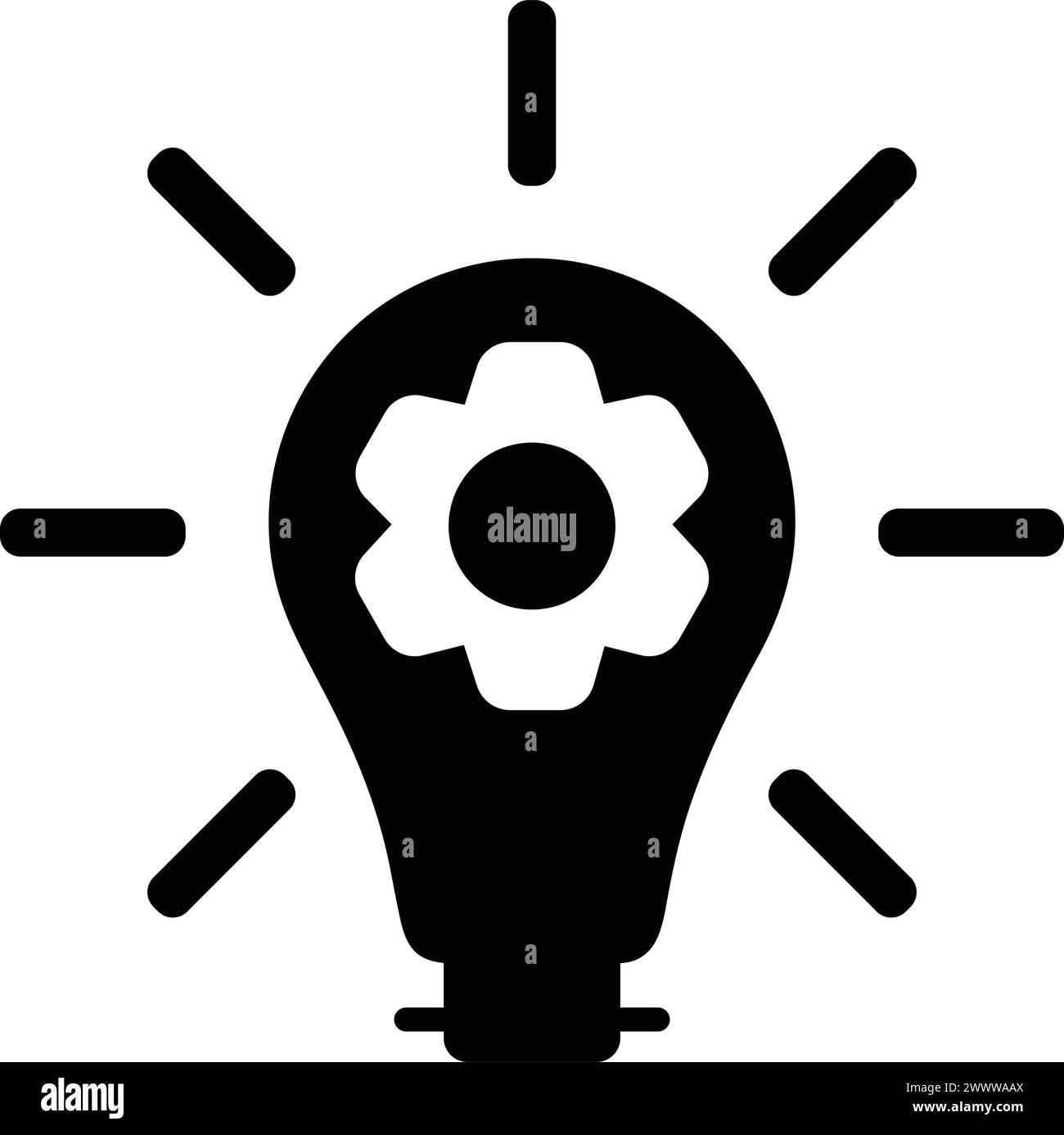 Icona di un'idea innovativa. Design straordinario adatto per Web, supporti di stampa, design online, uso commerciale o qualsiasi tipo di progetto di progettazione. Illustrazione Vettoriale