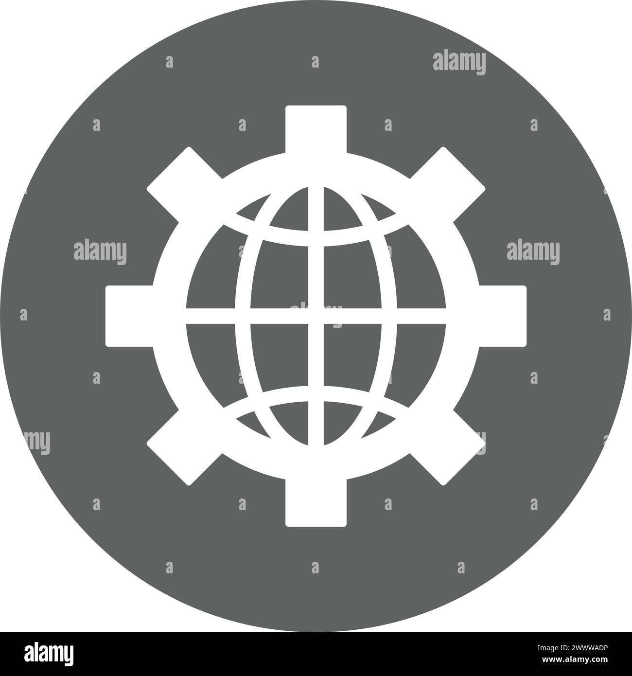 Icona globale, Internet, impostazioni. progettazione per uso commerciale, web, supporti di stampa o qualsiasi tipo di progetto. Illustrazione Vettoriale