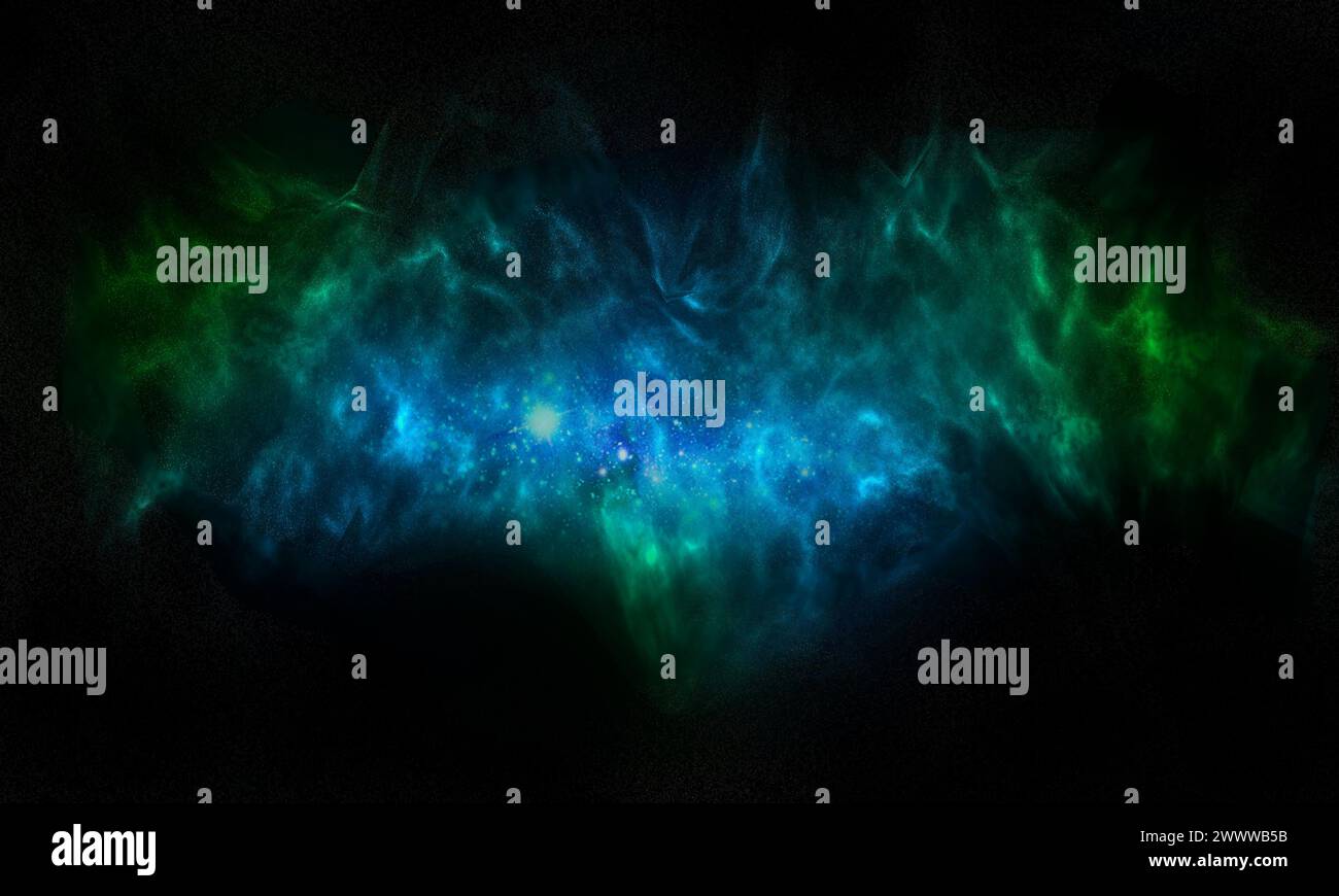 simulazione della nebulosa Foto Stock