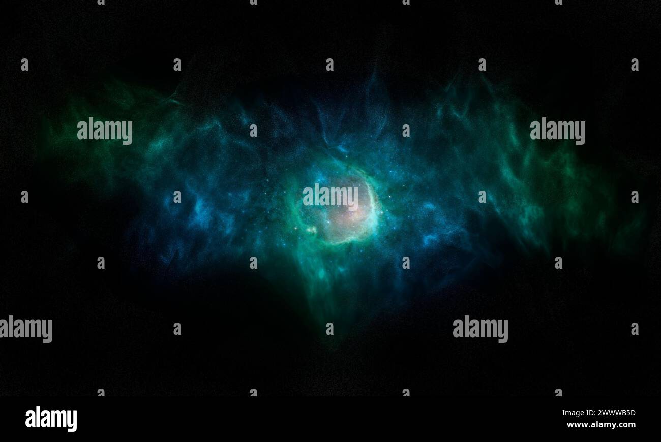 simulazione della nebulosa Foto Stock