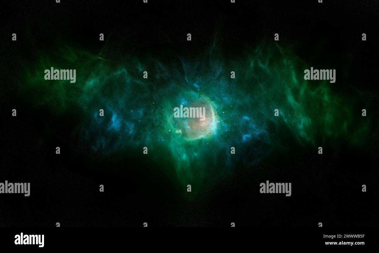 simulazione della nebulosa Foto Stock