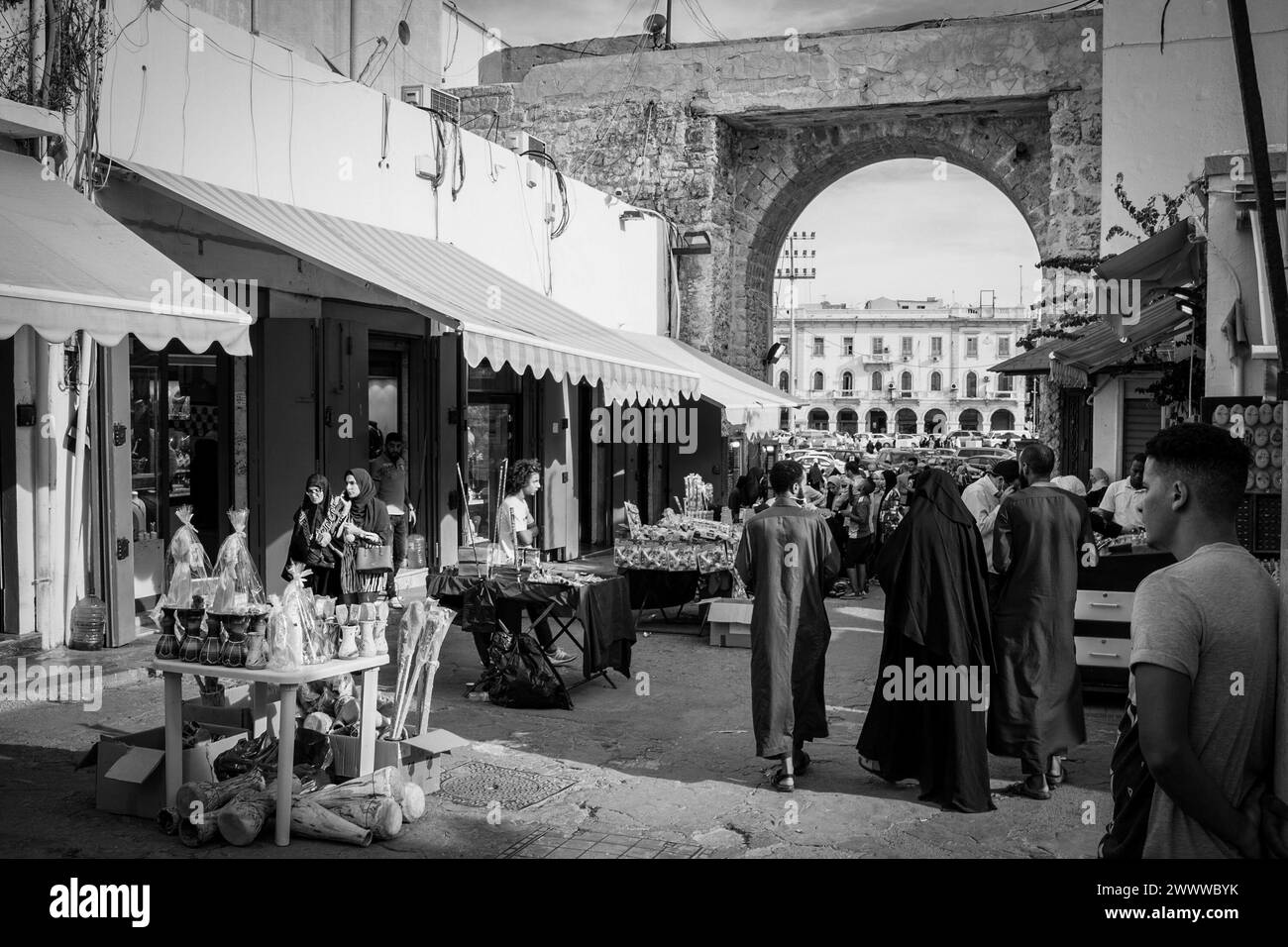La città vecchia di Tripoli, Libia, 2021 Foto Stock