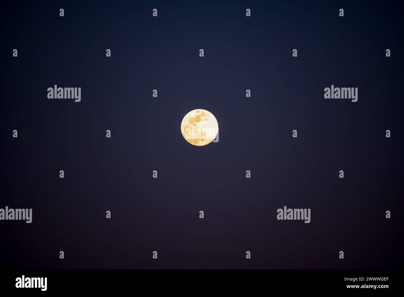 Luna piena con spazio per copie. Foto Stock