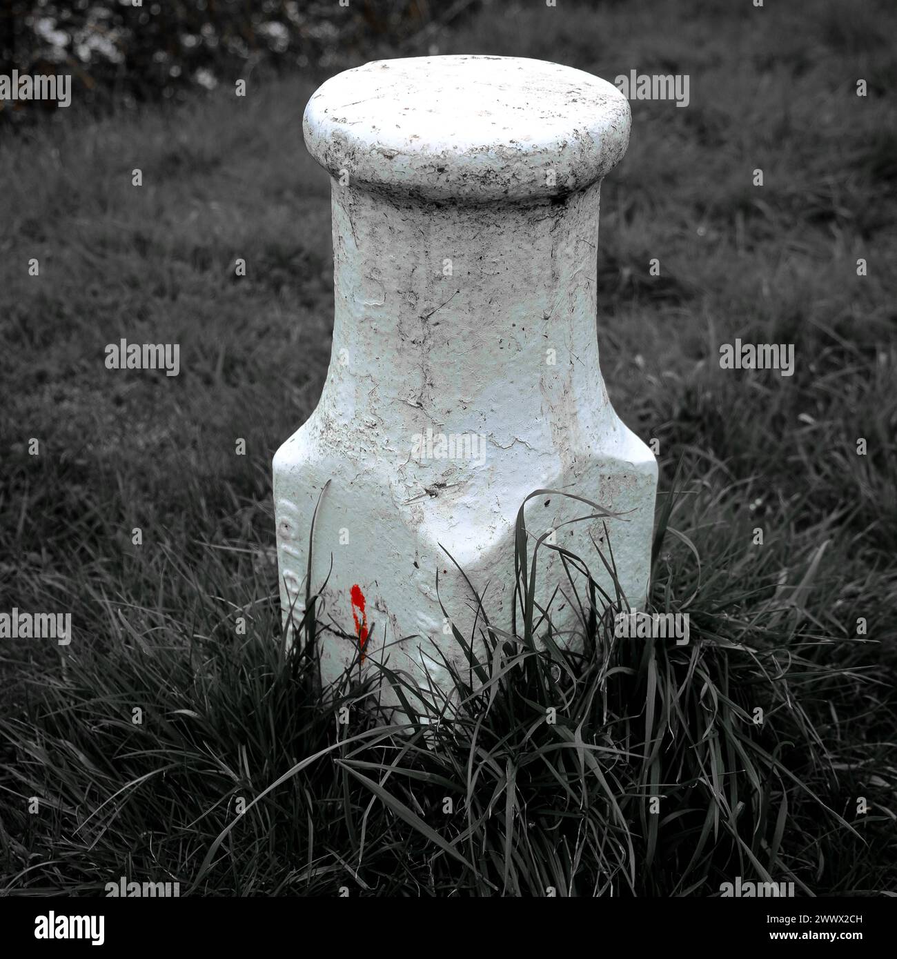 Un posto d'ormeggio a Canalside sul Gloucester a Sharpness Canal nel Gloucestershire Foto Stock
