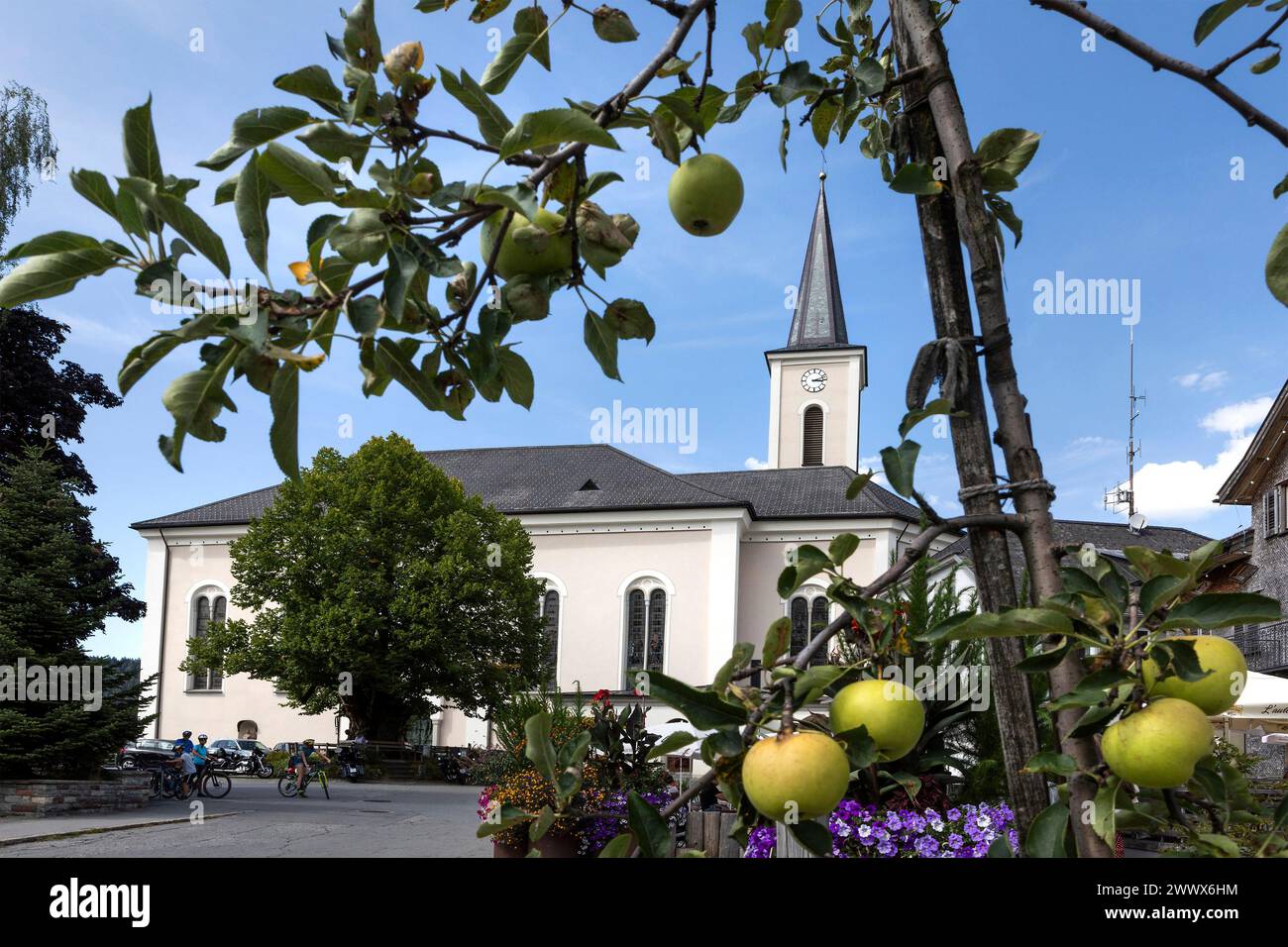 Chiesa parrocchiale di St Martin in Alberschwende, Bregenzerwald, Vorarlberg, Austria Foto Stock