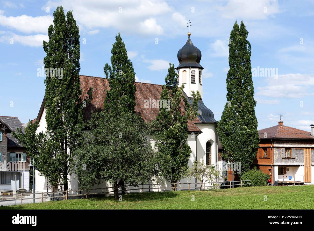 Cappella Merbod ad Alberschwende, Bregenzerwald, Vorarlberg, Austria Foto Stock