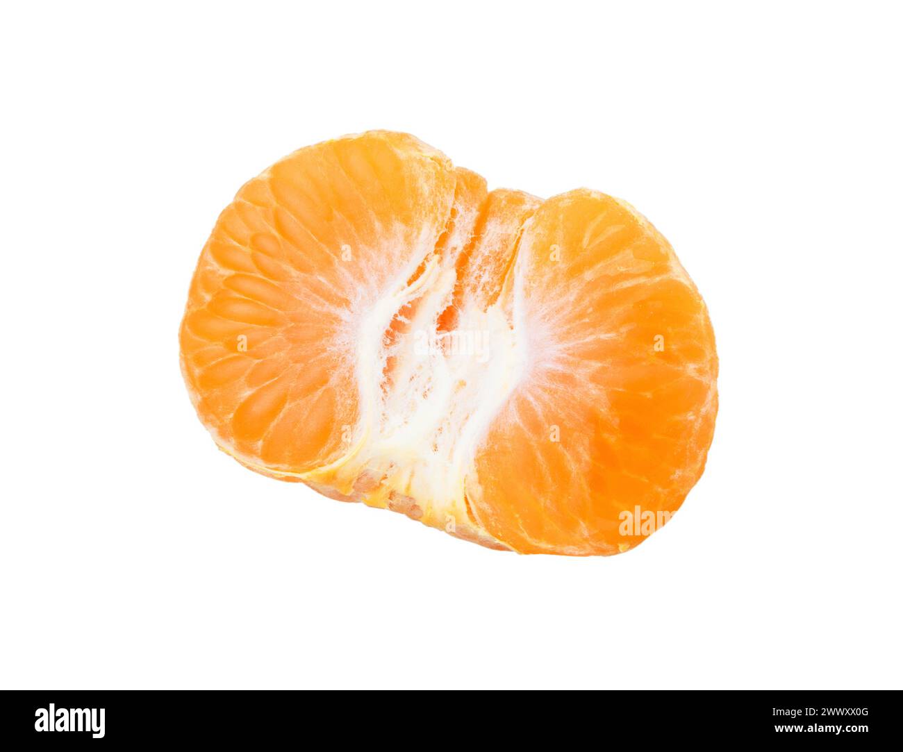 Tangerini o clementine isolate su sfondo bianco. Frutta d'arancia. Foto Stock
