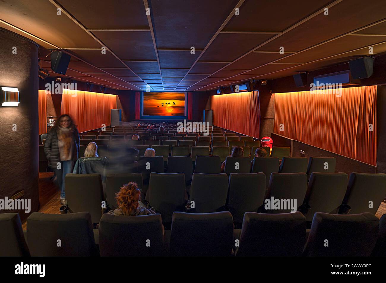 Cinema durante uno spettacolo, Baviera, Germania Foto Stock