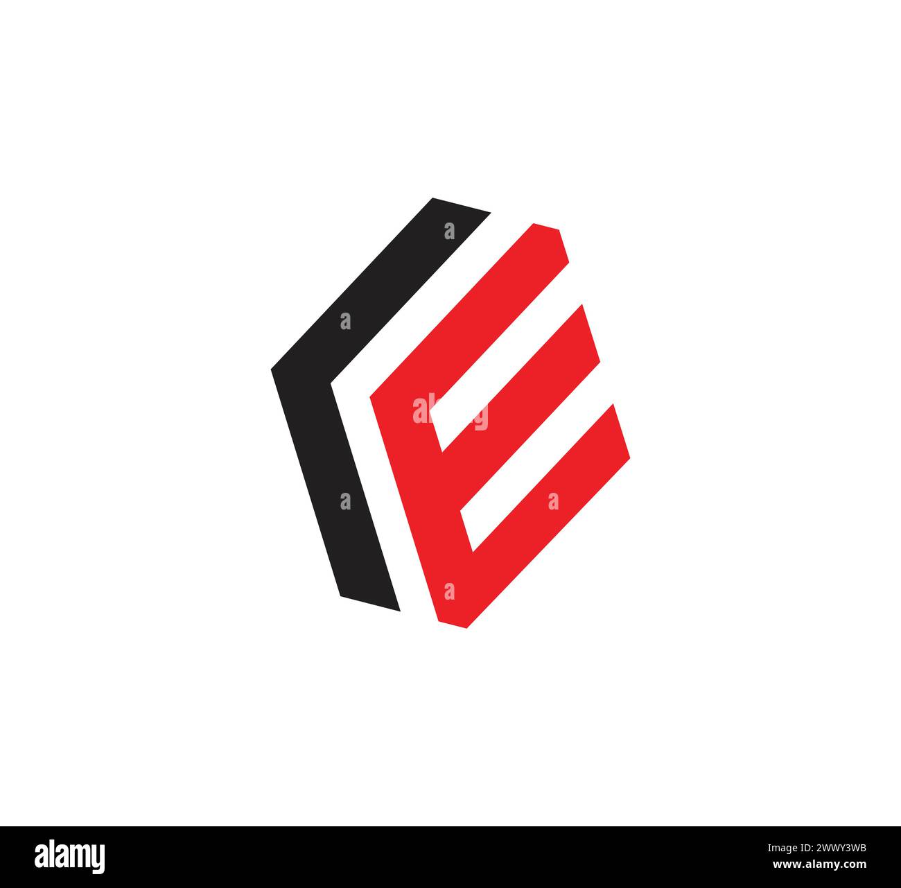 Design del logo FE Illustrazione Vettoriale