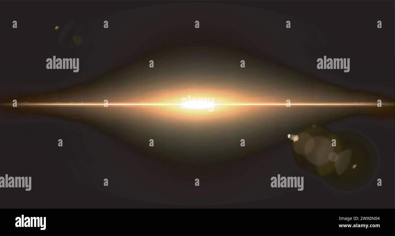 Golden Big Bang, adatto per Space Concept, Advertisement e altro, illustrazione vettoriale Illustrazione Vettoriale