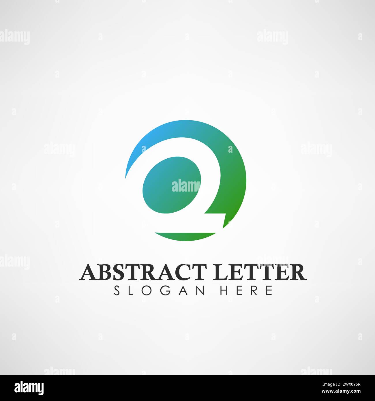 Logotipo Q della lettera astratta. Adatto per marchi, Logo aziendale e altre illustrazioni vettoriali Illustrazione Vettoriale