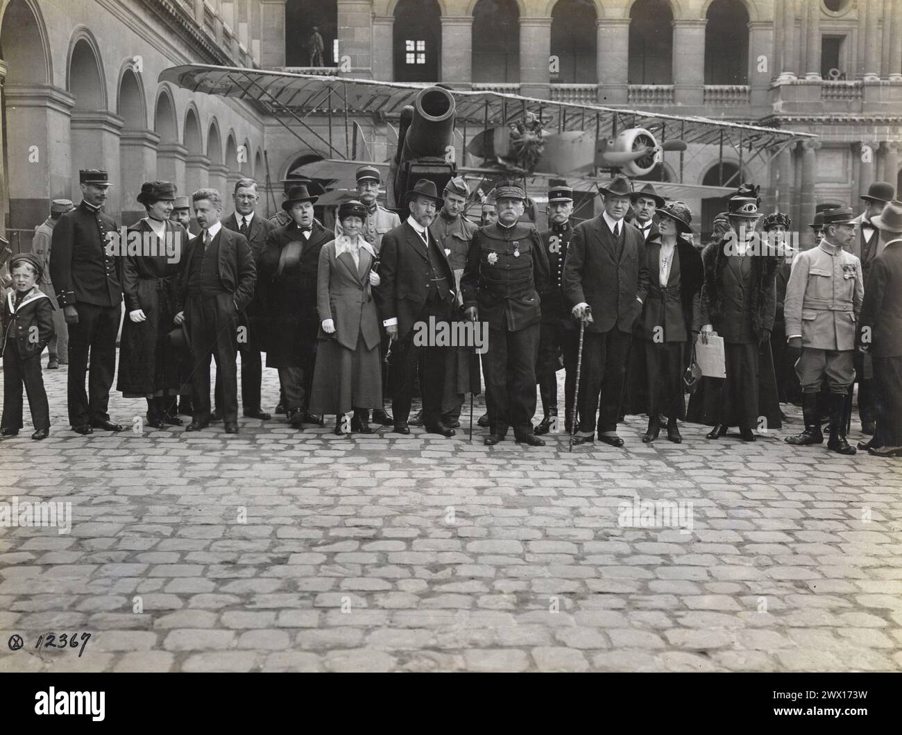 Delegati laburisti americani e francesi all'Hotel des Invalides Parigi Francia 5 maggio 1918 Foto Stock