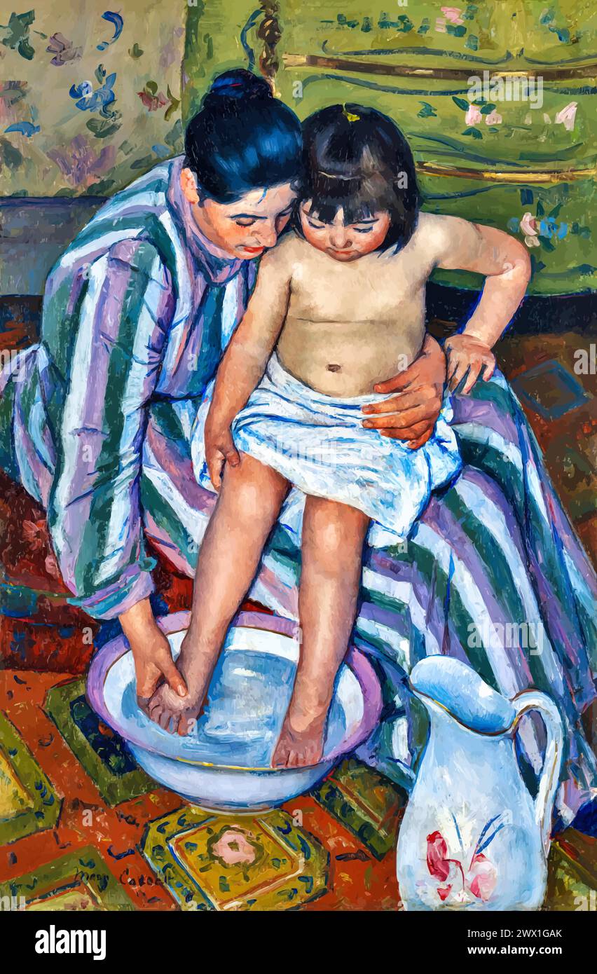 Mary cassatt 1844 1926 american Immagini Vettoriali Stock Alamy