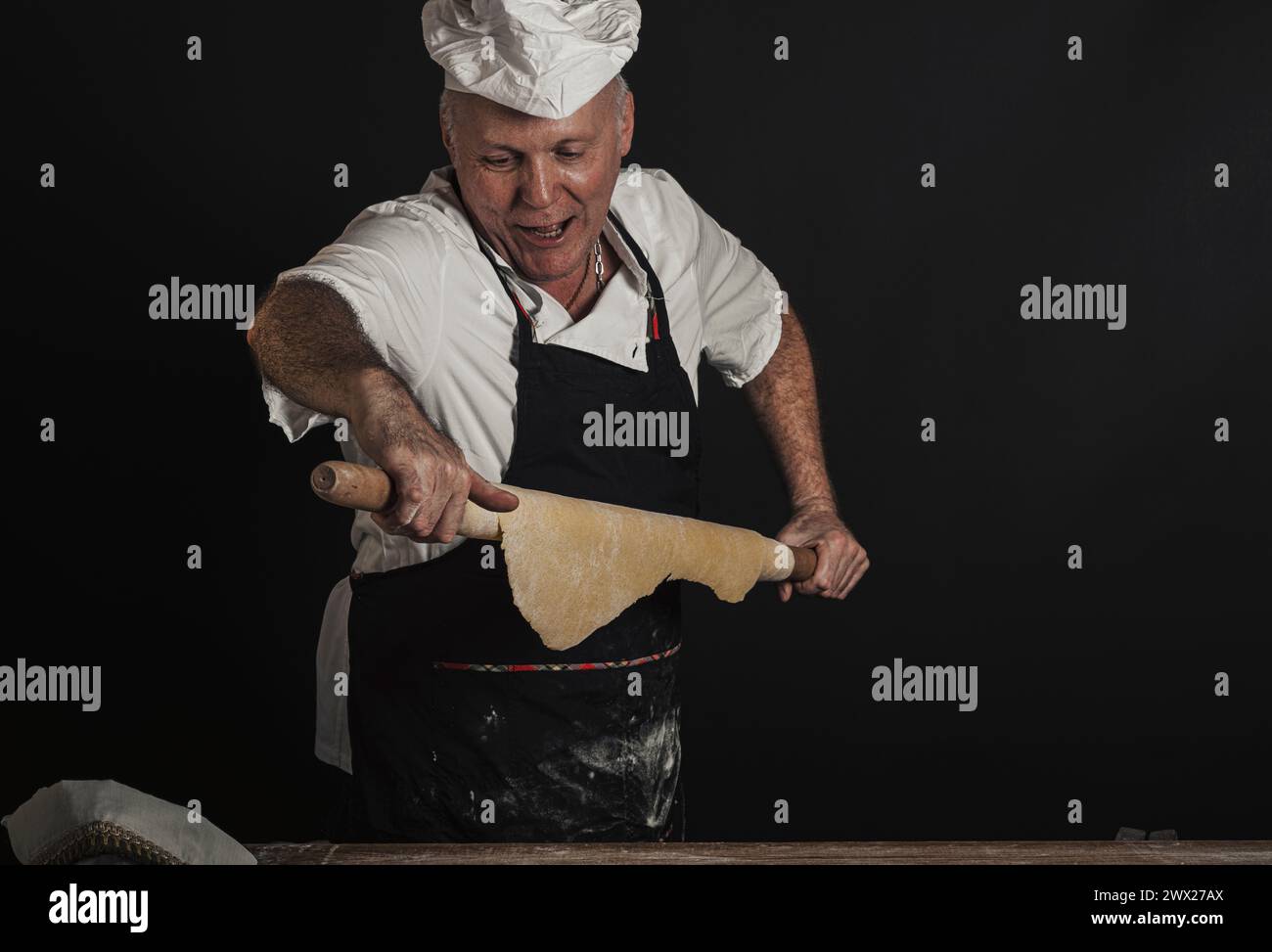 Gli italiani amano la pasta fatta a mano Foto Stock