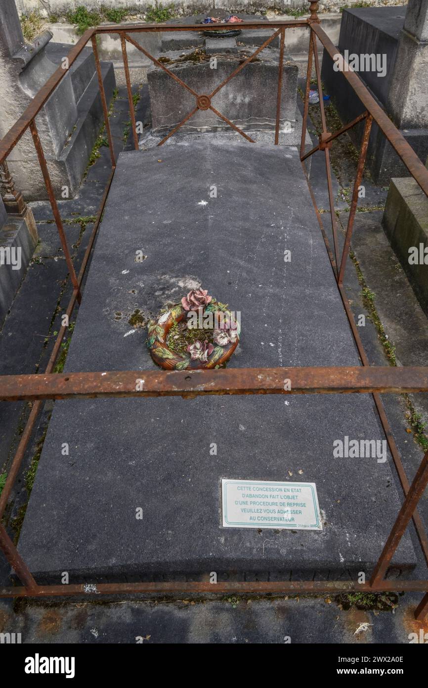 CIMITERO DI MONTPARNASSE FAMOSE TOMBE DI PARIGI Foto Stock