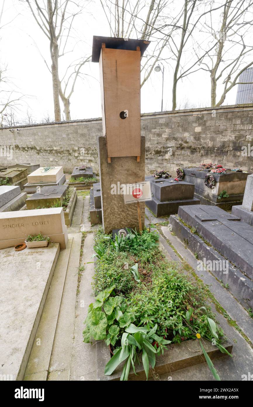 CIMITERO DI MONTPARNASSE FAMOSE TOMBE DI PARIGI Foto Stock