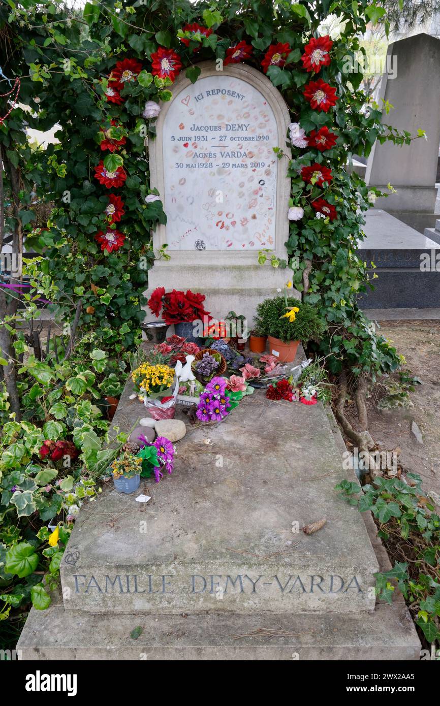 CIMITERO DI MONTPARNASSE FAMOSE TOMBE DI PARIGI Foto Stock