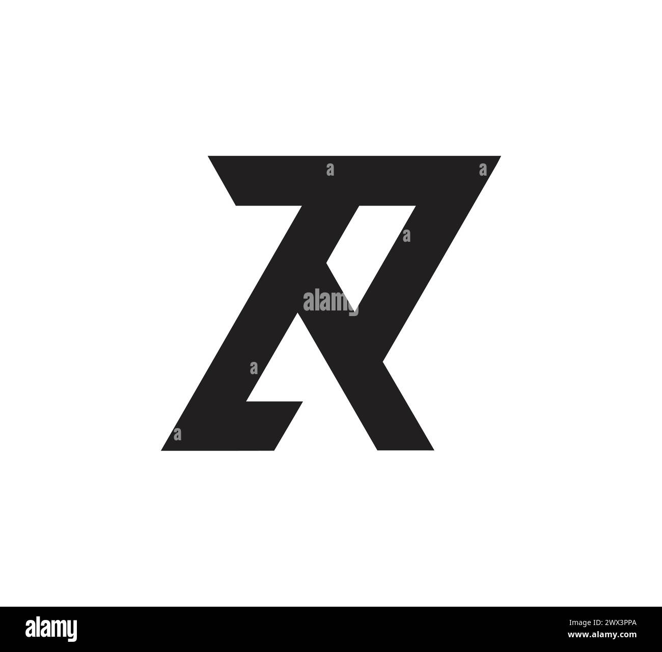 Logo ZR Letter Illustrazione Vettoriale
