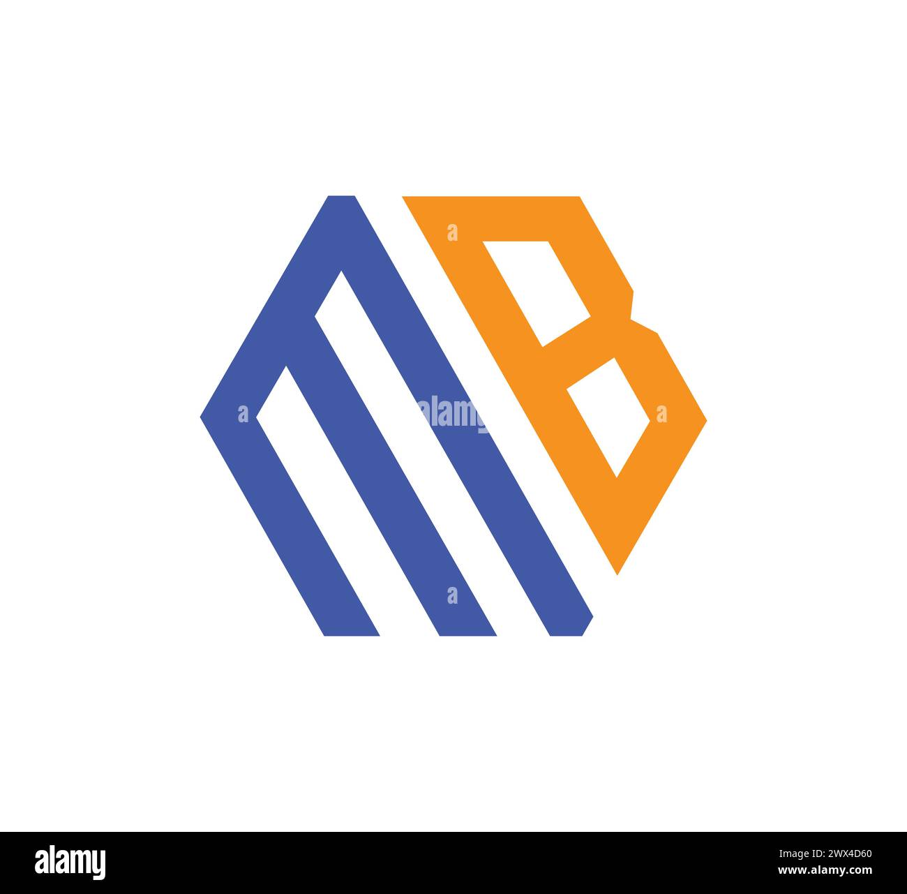 Logo MB Letter Illustrazione Vettoriale
