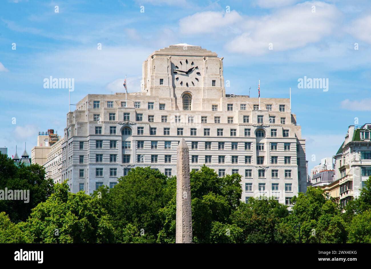 Shell Mex House, un iconico capolavoro Art Deco sullo Strand di Londra Foto Stock