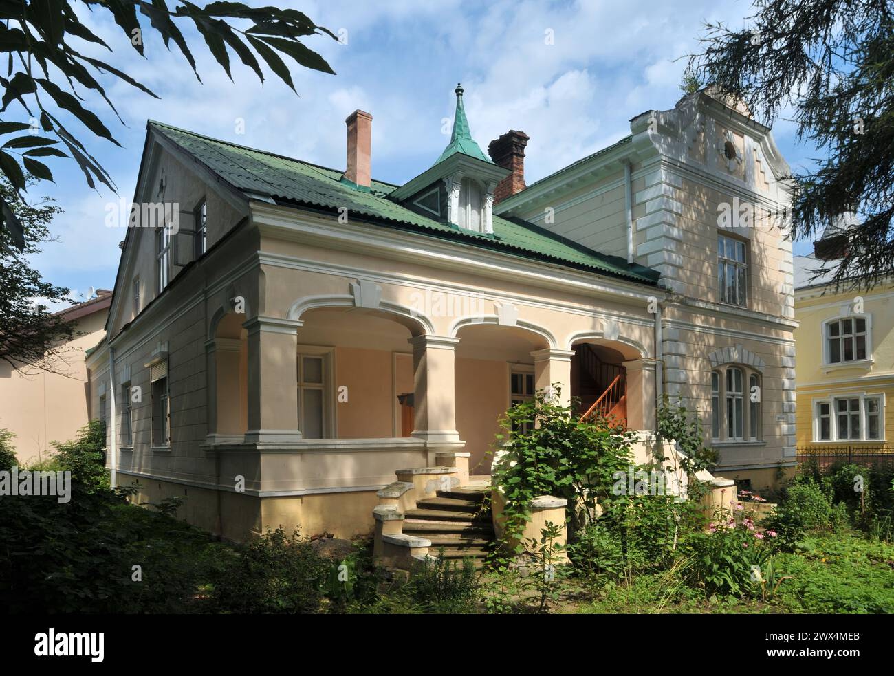 Villa al 104 di Shevchenko Street, Ivano-Frankivsk, Stanislawow, Ucraina Foto Stock