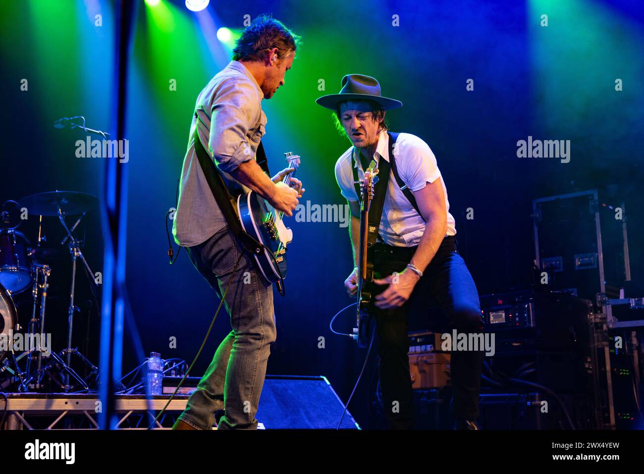 Londra, Regno Unito. 27 marzo 2024. Il chitarrista dei Foo Fighters Chris Shiflett suona un concerto solista all'Electric Ballroom di Camden Town. Cristina Massei/Alamy Live News Foto Stock