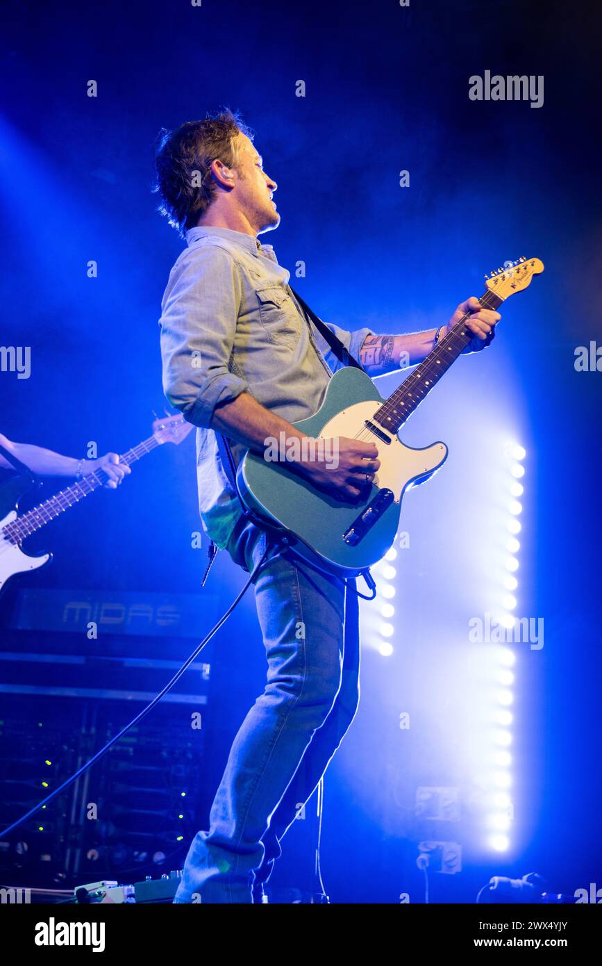 Londra, Regno Unito. 27 marzo 2024. Il chitarrista dei Foo Fighters Chris Shiflett suona un concerto solista all'Electric Ballroom di Camden Town. Cristina Massei/Alamy Live News Foto Stock