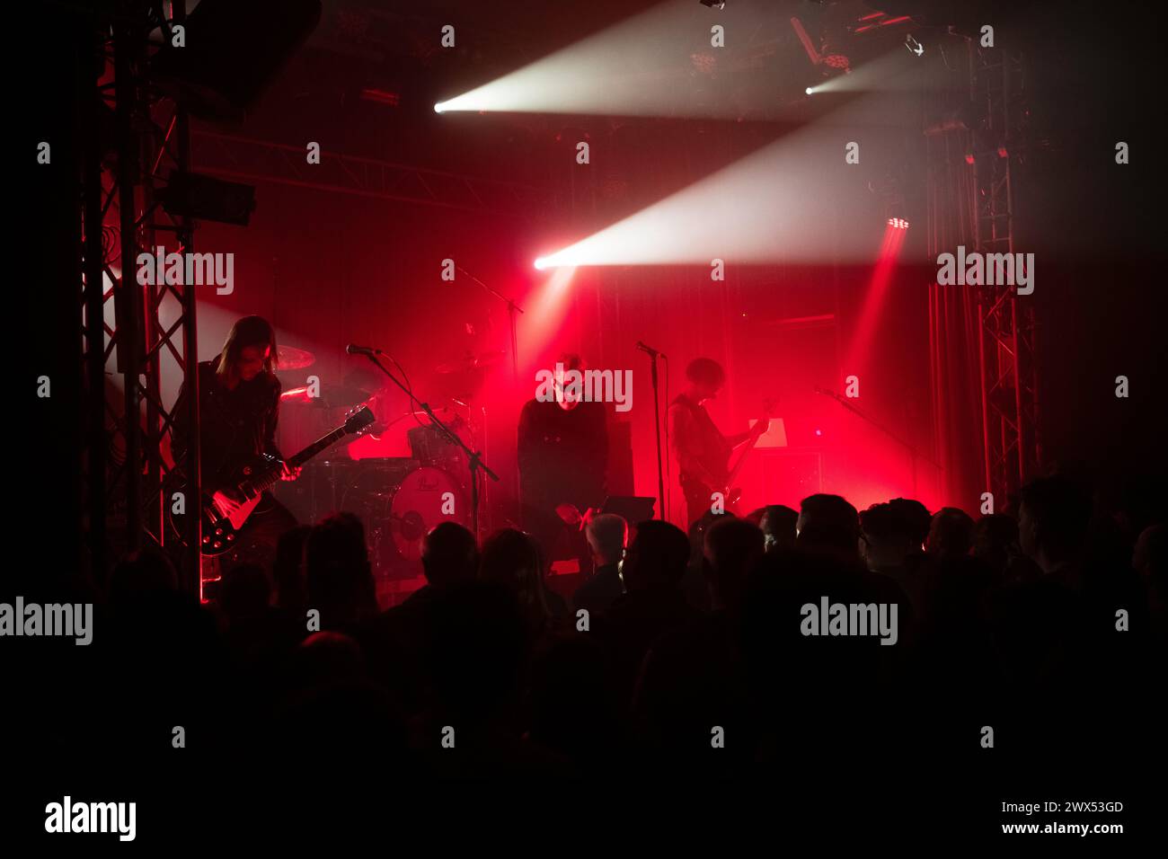 Band alternative rock americana, californiana, Filter che si esibisce dal vivo a Berlino al Lido. Foto Stock