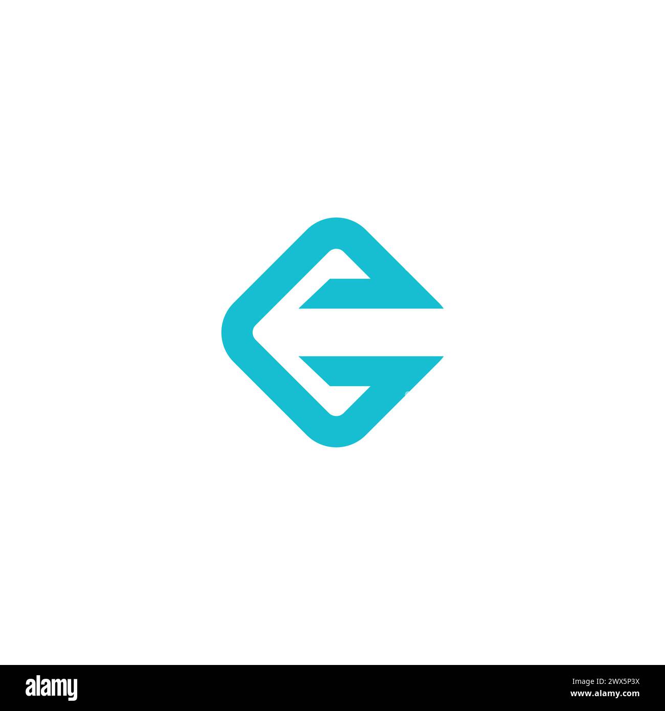 C Logo Design semplice. Logo lettera C. Illustrazione Vettoriale