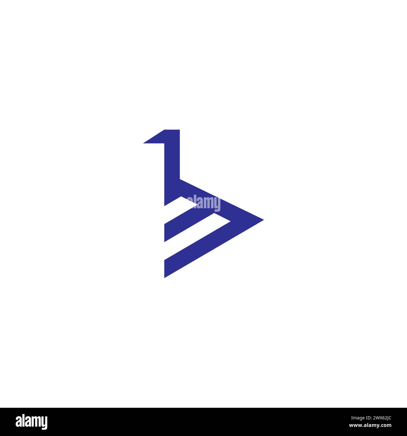 Design semplice con logo M One. Logo BM Illustrazione Vettoriale