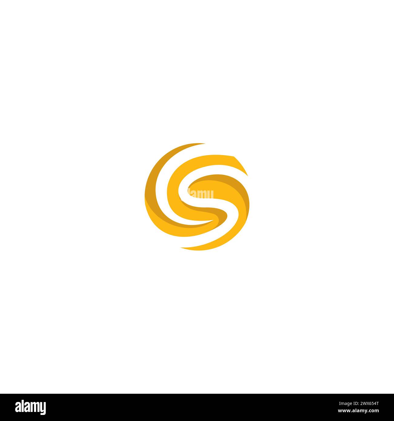 Sommario del logo CS. Lettera logo SC Illustrazione Vettoriale