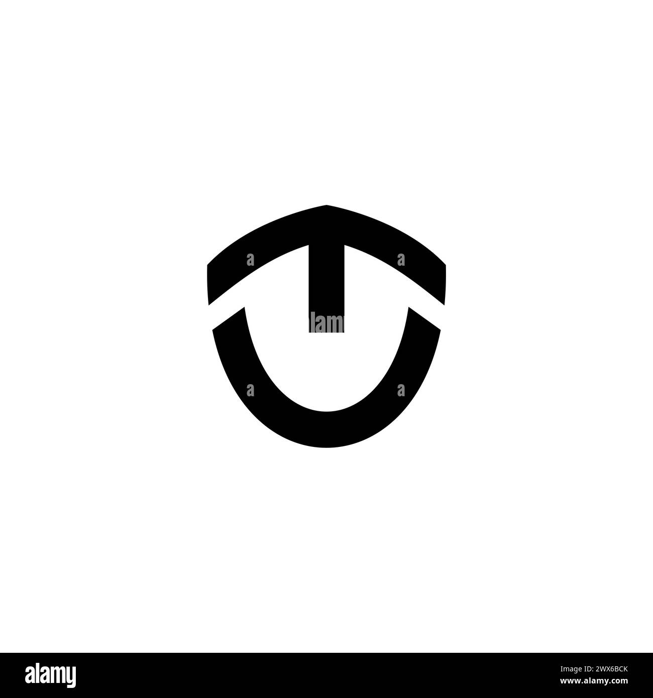 Illustrazione del vettore del logo TU. Logo UT Illustrazione Vettoriale