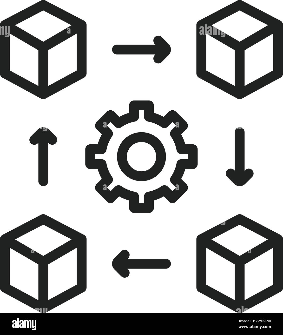 Immagine vettoriale dell'icona di gestione. Adatto per applicazioni mobili applicazioni Web e supporti di stampa. Illustrazione Vettoriale