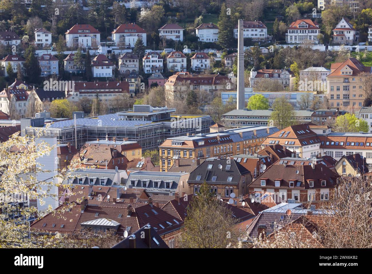 Schoettle-Areal a Stoccarda Süd. Im ehemaligen Gebäude des Statistischen Landesamts am Erwin-Schoettle-Platz soll ein neues Quartier entstehen. // Stoccarda, Baden-Württemberg, Deutschland, 26.03.2024 *** Schoettle Areal a Stoccarda Sud verrà creato Un nuovo quartiere nell'ex edificio dell'Ufficio statistico statale in Erwin Schoettle Platz Stuttgart, Baden Württemberg, Germania, 26 03 2024 Foto Stock