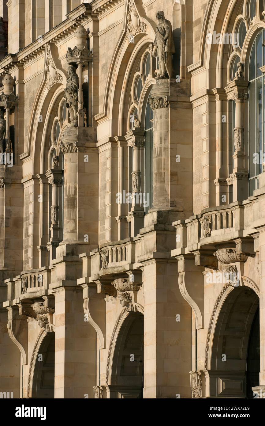 Il nuovo municipio, Hannover, bassa Sassonia, Germania, Europa Foto Stock