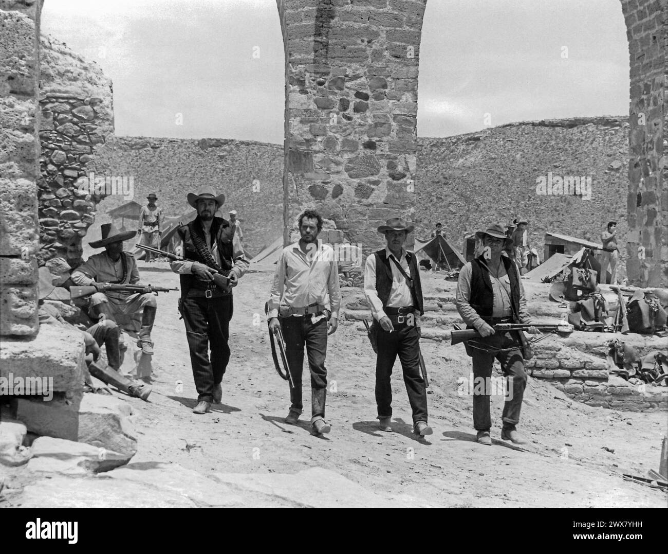 The Wild Bunch anno : 1969 USA Direttore : Sam Peckinpah Ben Johnson, Warren Oates, William Holden, Ernest Borgnine Foto Stock