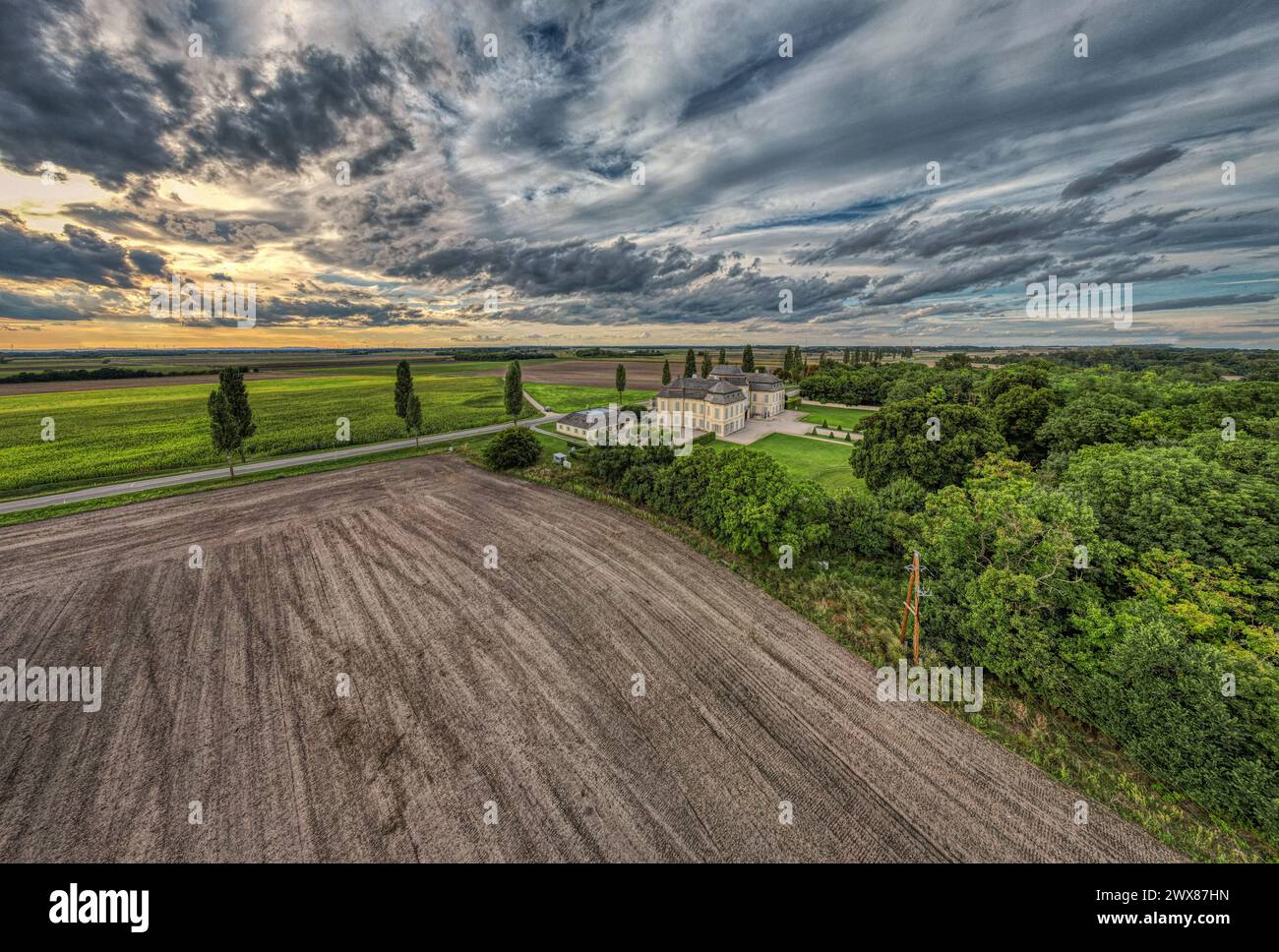 Schloss Niederweiden Engelhartstetten Marchfeld Niederösterreich Foto Stock