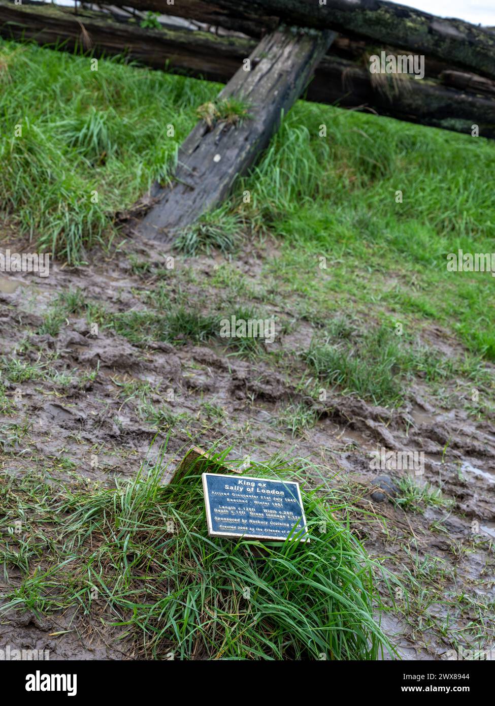 Marzo 2024 - Purton Hulks, cimitero navale nel Gloucestershire, Inghilterra, Regno Unito. Foto Stock